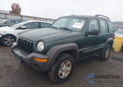 2002 Jeep Liberty Sport из США, поврежденный, VIN 1J8GL48K82W271755